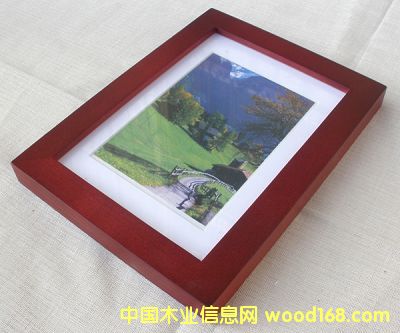 7寸實木相框仿紅木色的詳細介紹