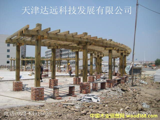 防腐木花架的詳細(xì)介紹
